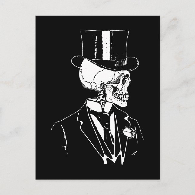 Skull Groom Postkarte (Vorderseite)