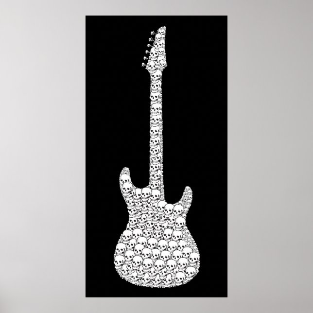 Skull Guitar Poster (Vorne)