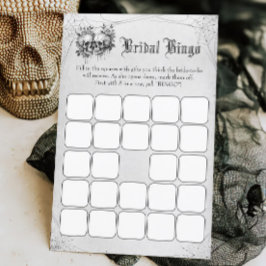 Skull Halloween Brautparty Bingo Game