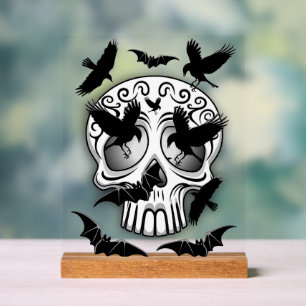 Skull Halloween Dekorative Calaveras Acrylschild