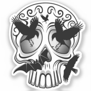 Skull Halloween Dekorative Calaveras Aufkleber
