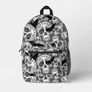 Skull Halloween Dekorative Calaveras Bedruckter Rucksack