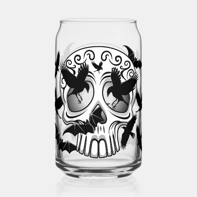Skull Halloween Dekorative Calaveras Dosenglas (Vorderseite)