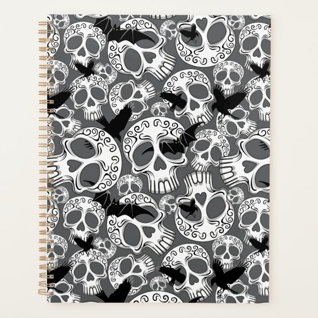 Skull Halloween Dekorative Calaveras Planer (Vorderseite)