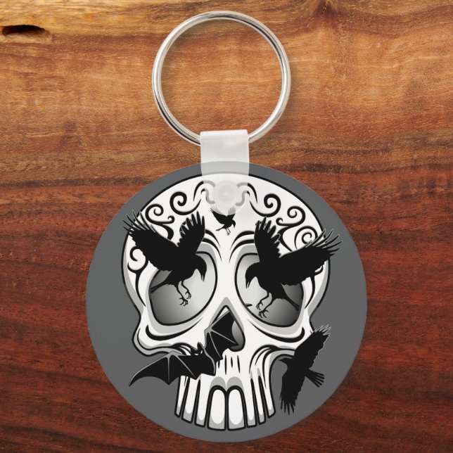 Skull Halloween Dekorative Calaveras Schlüsselanhänger (Vorderseite)