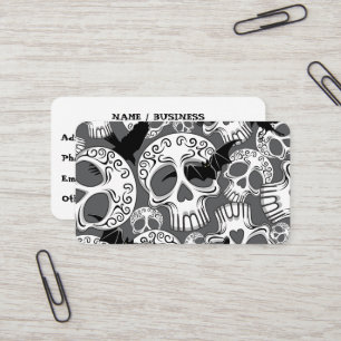 Skull Halloween Dekorative Calaveras Visitenkarte