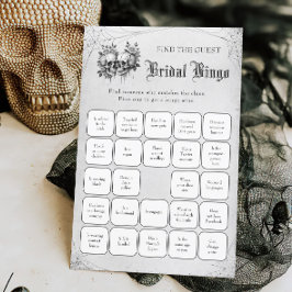 Skull Halloween Finde das Bridal Bingo Game