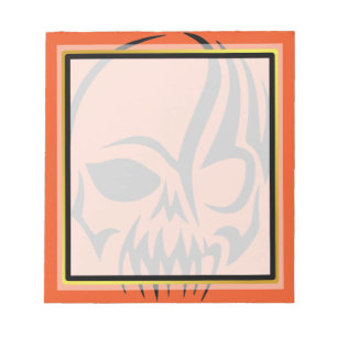 Skull Halloween Goldboarder Notizblock