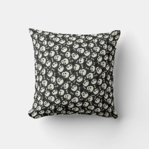 Skull Halloween Nahtloses Muster Kissen