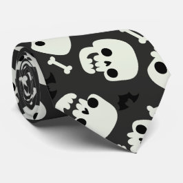 Skull Halloween Nahtloses Muster Krawatte