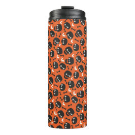 Skull Halloween Nahtloses Muster Thermosbecher