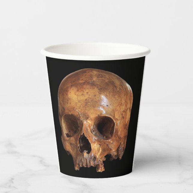 Skull Halloween Pappbecher (Vorderseite)
