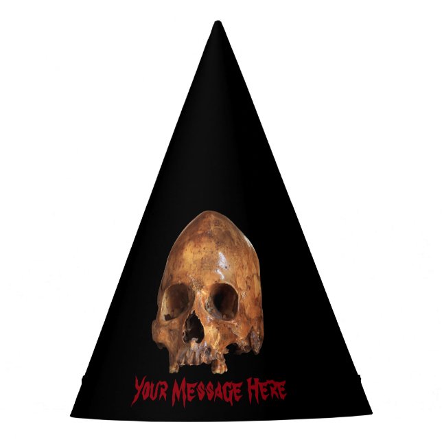 Skull Halloween Partyhütchen (Vorderseite)