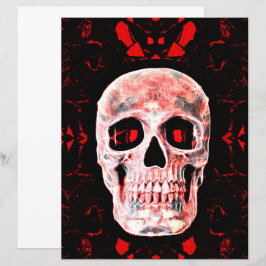 Skull Head Pop Art Gothic Black Modern