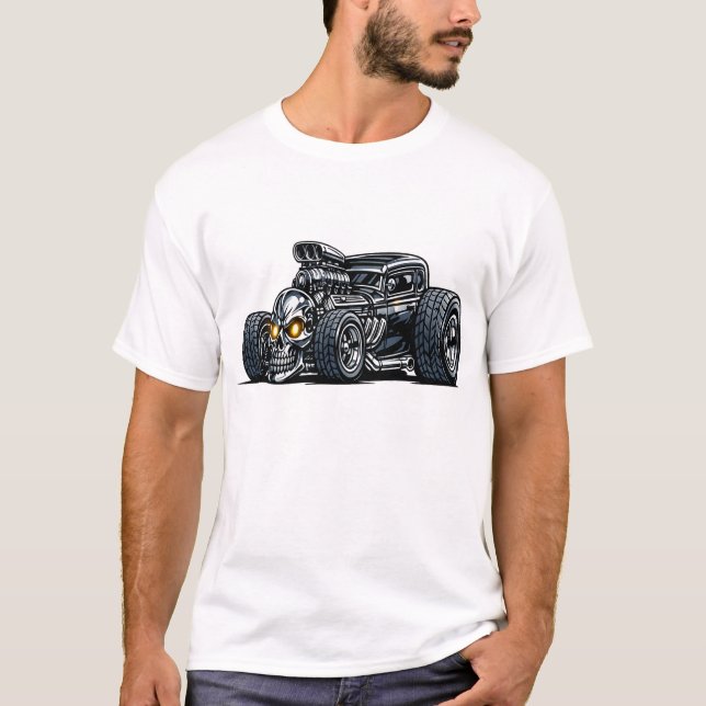 Skull Hot Rod T-Shirt (Vorderseite)