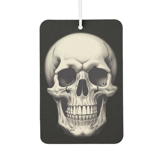 Skull Illustration Autolufterfrischer (Vorderseite)