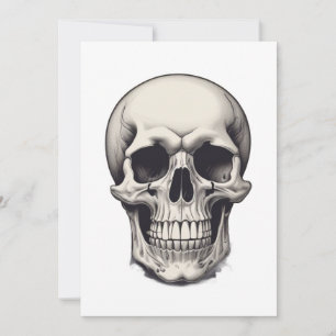 Skull Illustration Feiertagskarte