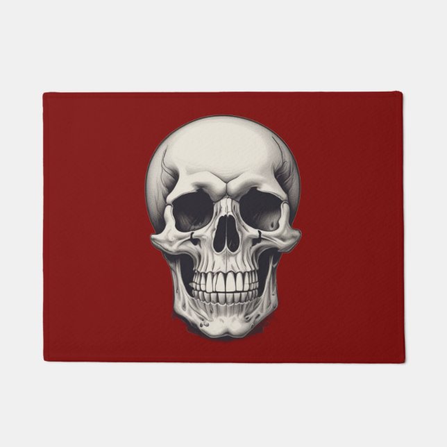 Skull Illustration Fußmatte (Vorderseite)