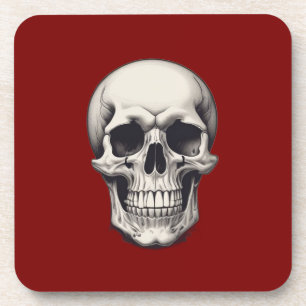 Skull Illustration Getränkeuntersetzer