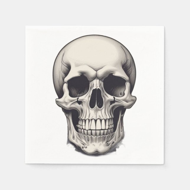Skull Illustration Serviette (Vorderseite)