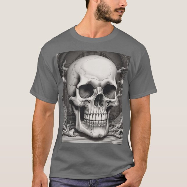 Skull Illustration T-Shirt (Vorderseite)