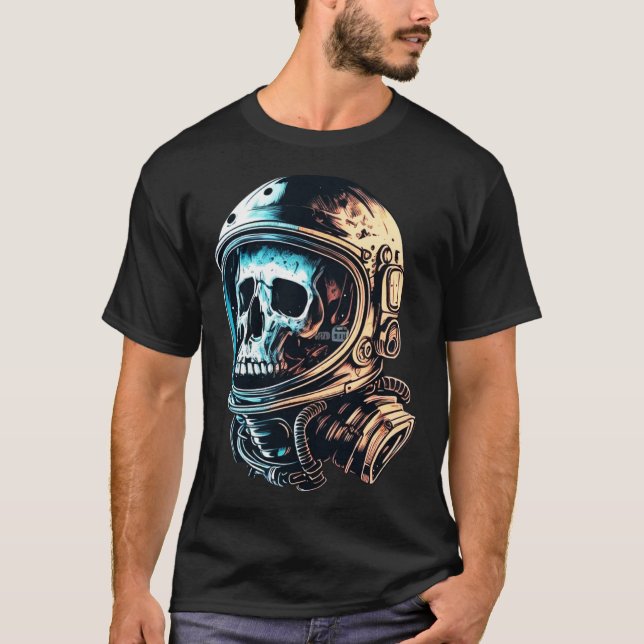 Skull in an astronaut helmet skull astronaut  1 T-Shirt (Vorderseite)