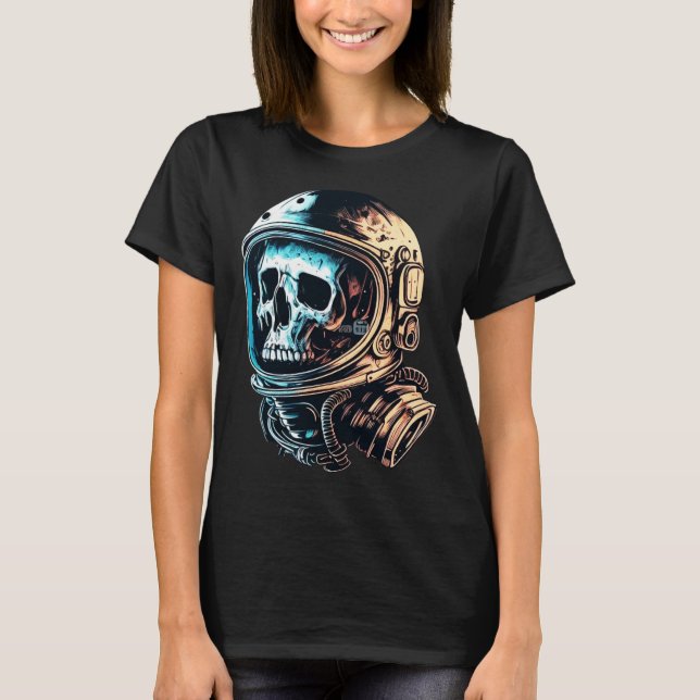 Skull in an astronaut helmet skull astronaut  1 T-Shirt (Vorderseite)