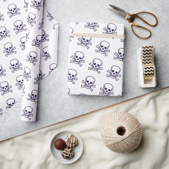 Skull in Knochen, mattes Packpapier (Handwerk)