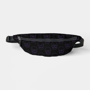 Skull in Lila und schwarz Bauchtasche