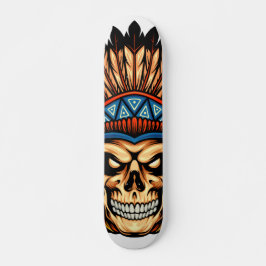 Skull Indian Skateboard