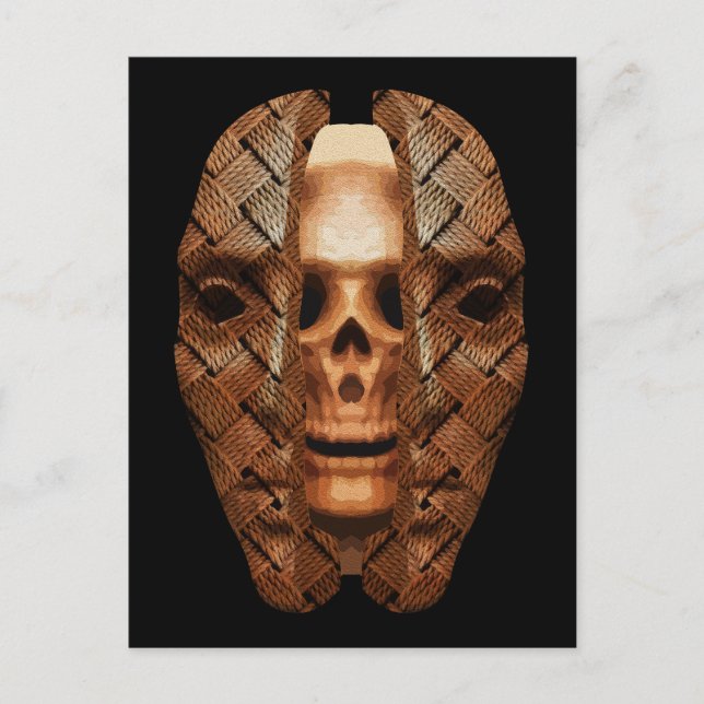Skull inside: Enthüllung innerer Komplexität Postkarte (Vorderseite)