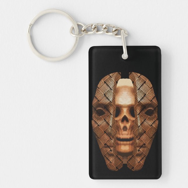 Skull inside: Enthüllung innerer Komplexität Schlüsselanhänger (Vorderseite)