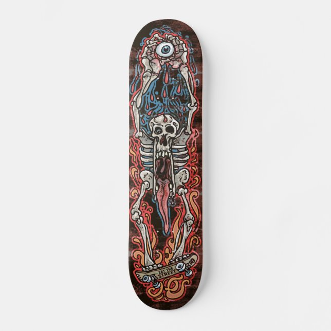 Skull Jaw Punk SK8 Board von Eat Street Skateboard (Vorderseite)