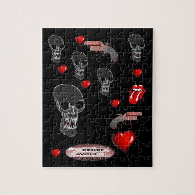 Skull Jigsaw Puzzle (Vertikal)