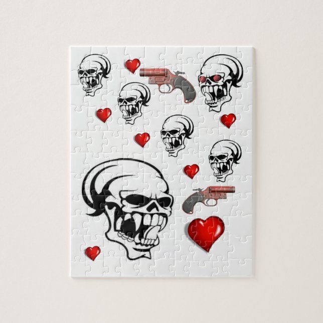 Skull Jigsaw Puzzle (Vertikal)
