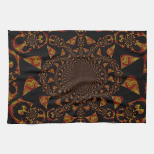 Skull Kaleidoskop Art Print Geschirrtuch