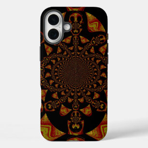 Skull Kaleidoskop Art Print iPhone 16 Plus Hülle