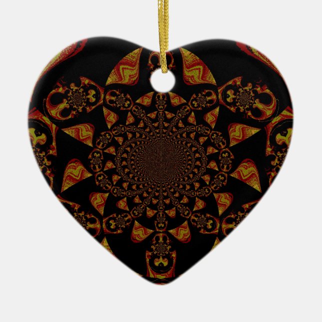 Skull Kaleidoskop Art Print Keramikornament (Vorne)