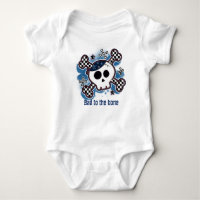 Skull Kariert Baby Personalisiert Custom 1 Stück