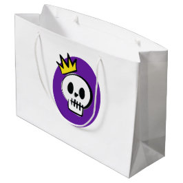 Skull King - Minimal Halloween-Geschenktasche Große Geschenktüte