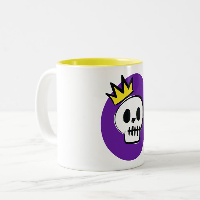 Skull King Zweifarbige Tasse (Vorderseite Links)