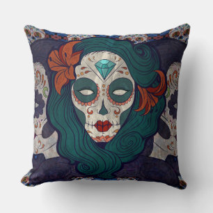 Skull Ladys Kissen