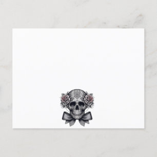 SKULL LETTER POSTKARTE
