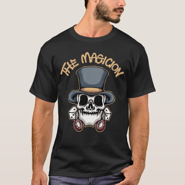 Skull Magician streetwear  T-Shirt (Vorderseite)
