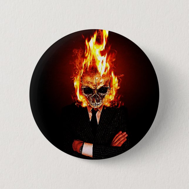 Skull man fire button (Vorderseite)
