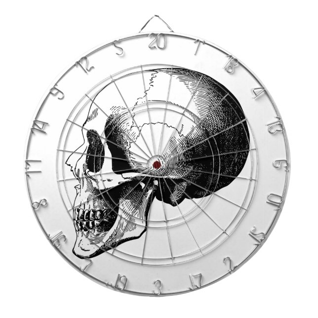 Skull-Metallkäfig Dartscheibe (vorne)
