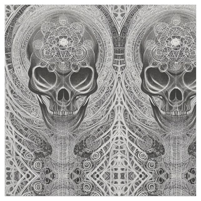 Skull Mirror Stoff (Nahaufnahme)