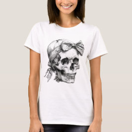 Skull mit Bow Halloween T - Shirt Creep Es ist ech