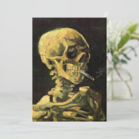 Skull mit brennender Zigarette von Vincent van Gog