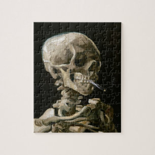 Skull mit brennender Zigarette von Vincent van Gog
